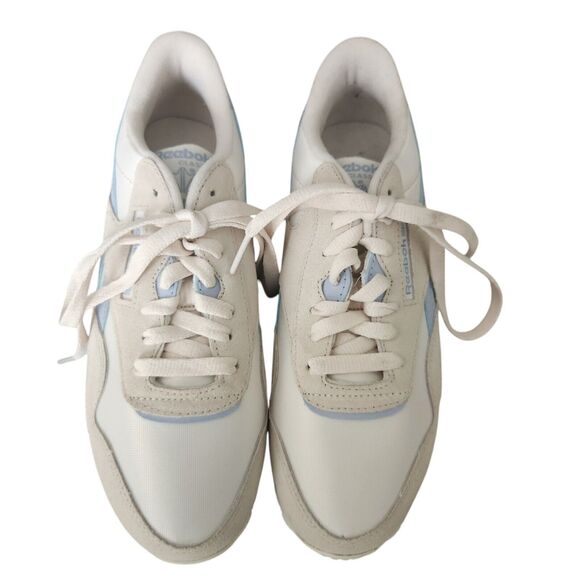 Reebok Women's Classic Nylon Sneaker Size 8 Bone/Pale Blue/Chalk - Picture 7 of 11
